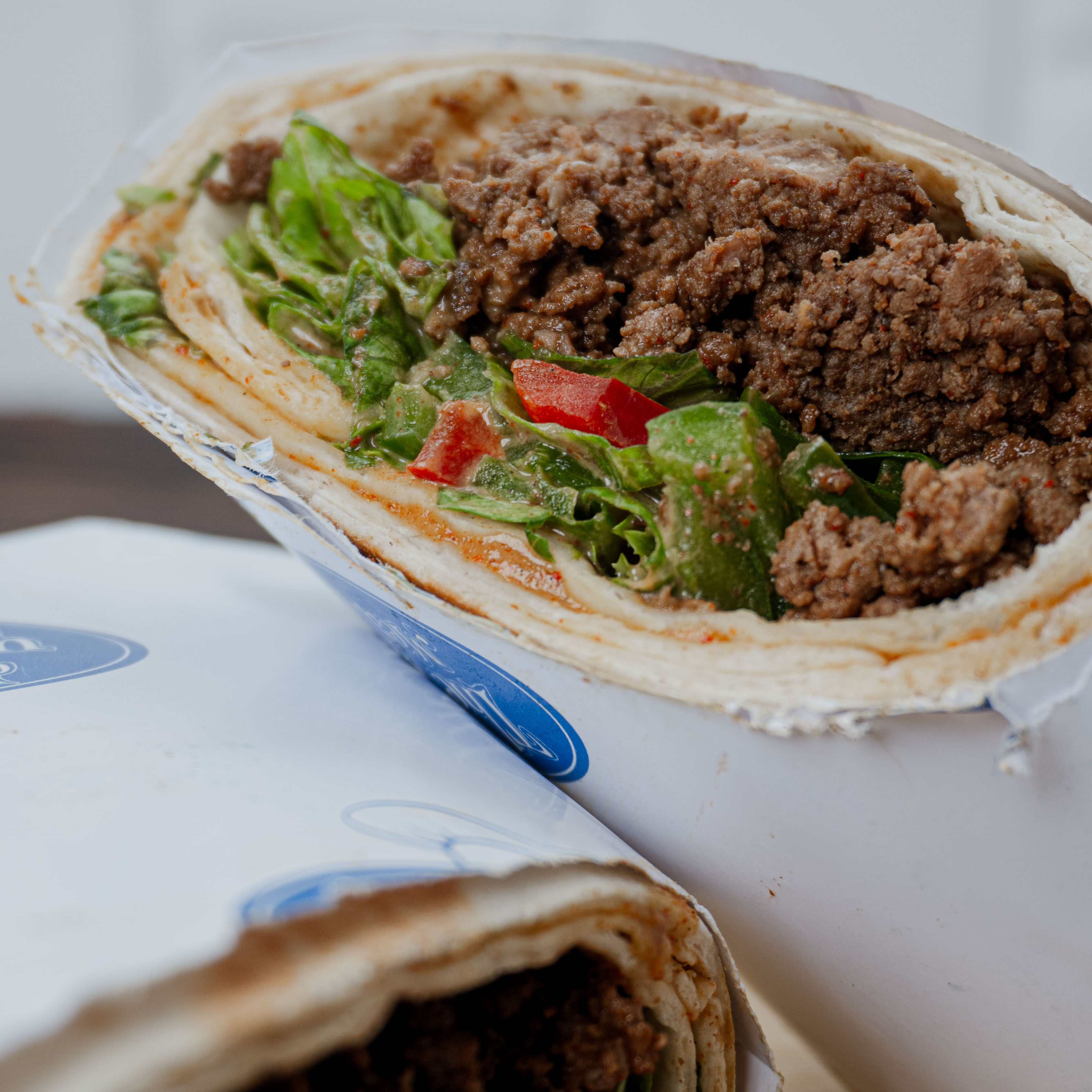 Minced beef Tortilla wrap